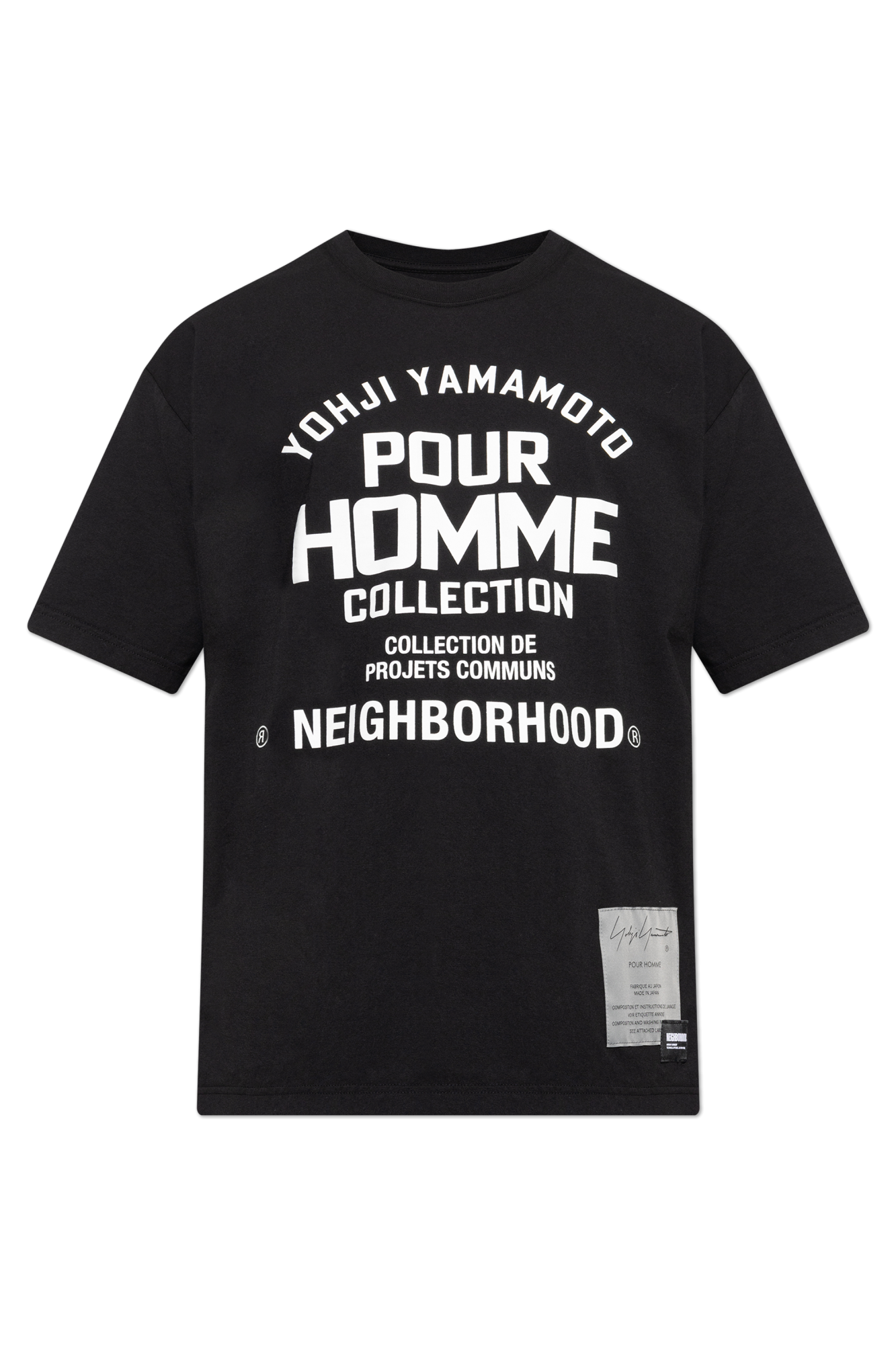 Yohji Yamamoto Tシャツ Yohji Yamamoto x NEIGHBORHOOD graphic-print Cotton T-shirt